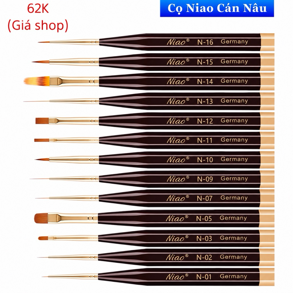 Cọ Niao Cán Nâu Chí nh Hã ng(tốt hơn cán đen) Ying 2