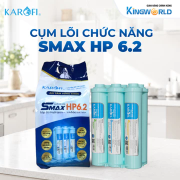 Bộ 6 Lõi Chức Năng Karofi SMAX HP 6.2 Đúc Liền Khối - Lõi Lọc Nước Karofi Hiệu Suất Cao Chính Hãng