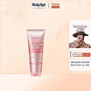 A94_ Protein Cho Tóc KUNDAL Protein Bonding No Wash Treatment Hỗ Trợ Phục Hồi Tóc Hư Tổn 150ml (Tuýp Hồng Nhạt)