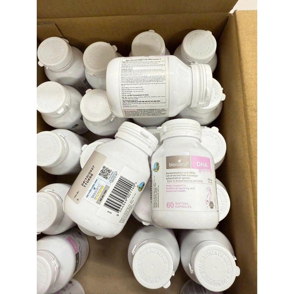{Mẫu mới+Tem Phụ Qr} Dha Bầu Bioisland 60 viên cho phụ nữ chuẩn bị mang thai, mẹ bầu & sau sinh - Úc