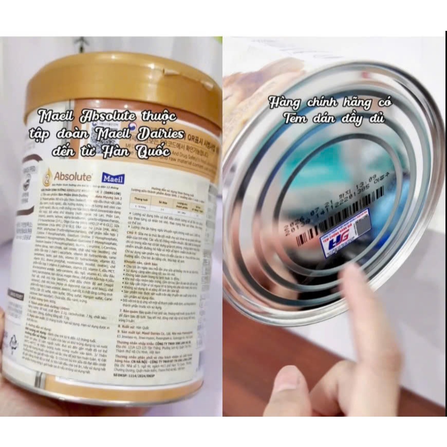 A137_[ KÈM QUÀ] HỘP SỐ 3 Sữa Bột Thiên Thần Maeil Hàn Quốc - Lon (800g)
