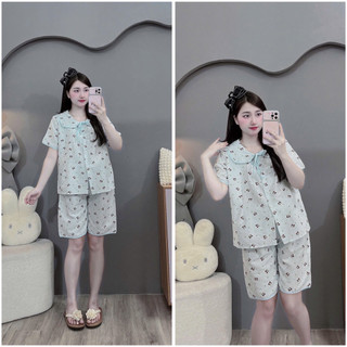 Bộ bầu- bộ sau sinh-BỘ LỬNG ĐŨI HÀN CỔ SEN DÂY BUỘC HÌNH- nhiều màu, áo có khoá kéo, quần có chun chỉnh