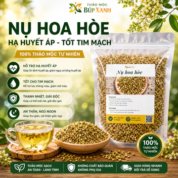 Trà Hoa Hòe Sao Vàng thơm 1kg hoa hòe nguyên chất hỗ trợ giảm huyết áp, tốt cho tim mạch Thảo Mộc Búp Xanh