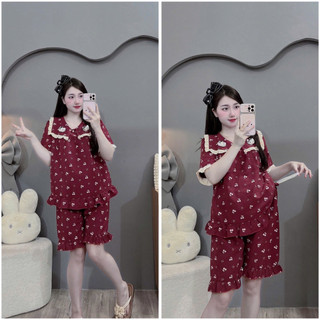 Bộ  bầu- bộ sau sinh- BỘ LỬNG ĐŨI HÀN CỔ BẺ VUÔNG HÌNH MÈO NỔI - nhiều màu, áo có khoá kéo, quần có chun chỉnh