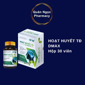 [CHÍNH HÃNG] Hoạt huyết TĐ Dmax hộp 30 viên hoạt huyết dưỡng não hỗ trợ tăng cường tuần hoàn máu não