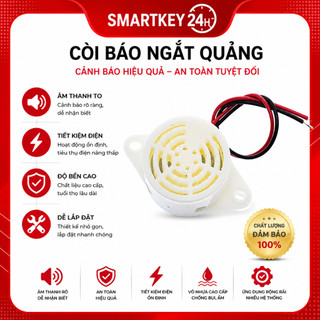 Kèn/Còi SFM-27 phát ra âm thanh Báo Động ngắt quãng DC12V