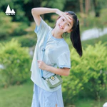 Ba lô túi siêu nhẹ 2in1 cho bé cấp 2 đi học du lịch dã ngoại thời trang chống nước Shukiku — ảnh 8