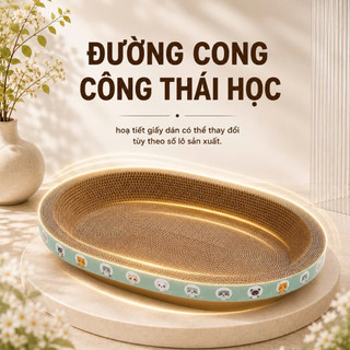 Bàn cào móng, ổ cào móng cho mèo dạng oval