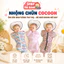 Nhộng chũn cho bé, nhộng Chũn Cocoon chính hãng giúp bé ngủ ngon sâu giấc không giật mình SHOP BỐ SOUP