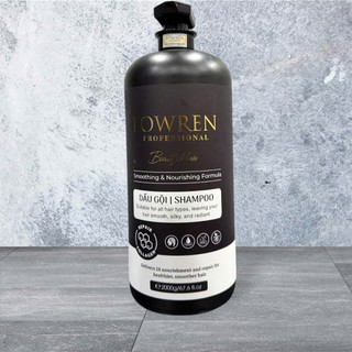 BỘ GỘI XÃ POWREN COLAGEN KERATIN PHỤC HỒI TÓC CHUYÊN SÂU 2000ML CHO SPA SALON TÓC