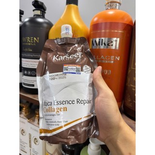 Kem Hấp Ủ Xả Phục Hồi Tóc Collagen Karseell Maca 500ML Phục Hồi Tóc, Giúp Tóc Siêu Mềm Mượt