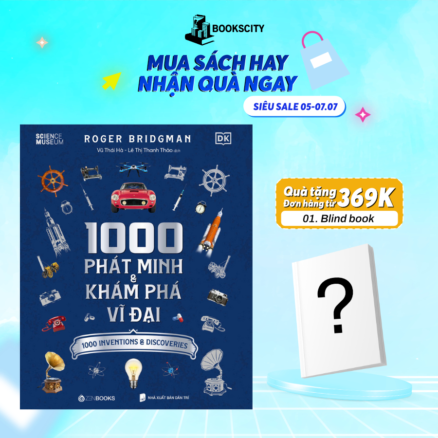 Sách - 1000 Phát Minh & Khám Phá Vĩ Đại - Roger Bridgman