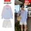 Áo Sơ Mi Nam Linen Sọc Xanh Form Rộng ZAAGAT Phù Hợp Mặc Dạo Phố Đi Biển Cho Nam Nữ