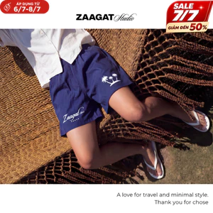 Quần Đùi Kaki Coconut Short ZAAGAT - Quần Cộc Vải Gió Đi Biển Cho Cặp Đôi Nam Nữ