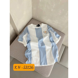 Áo Phông Kẻ Xanh Trắng AFA QC L1