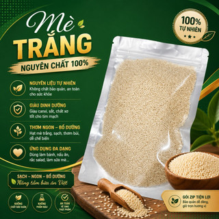 Vừng Trắng Khô - Hạt Mè Trắng - Mè Rang [ Ngon, Sạch ] Túi 200g |Kim An Minh Food