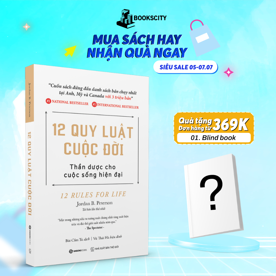 Sách - 12 Quy Luật Cuộc Đời: Thần Dược Cho Cuộc Sống Hiện Đại - Jordan B. Peterson