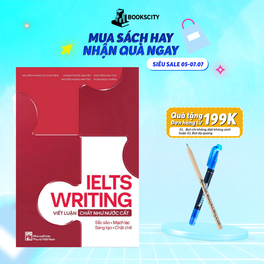Sách - IELTS Writing - Viết Luận Chất Như Nước Cất - Huy Forum