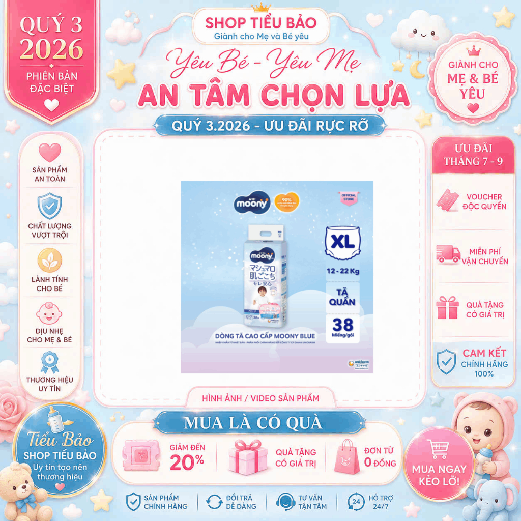 MOONY XANH ĐỦ SIZE 6 bich tặng bộ đồ chơi bác sỹ full size