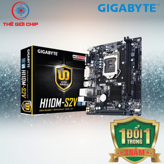 Mainboard (Bo mạch chính) Gigabyte H110M-S2V(m-ATX Socket 1151) Iike new Box bảo hành 36 tháng bởi nhà cung cấp