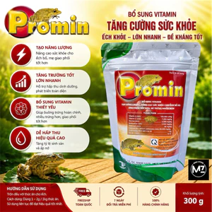 PROMIN (Tiệp Phát) bổ sung Vitamin tạo năng lượng cho ếch bố mẹ, kích trứng tăng tỉ lệ đẻ (Gói 300g)