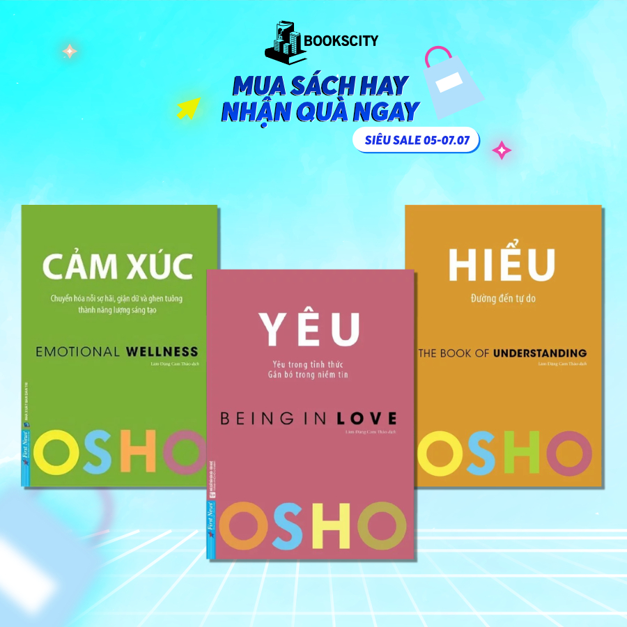 Combo Sách - Yêu + Hiểu + Cảm Xúc - Tác giả Osho