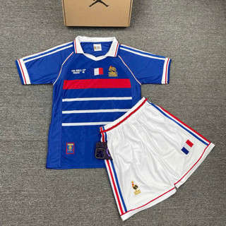 [Freeship] ÁO BÓNG ĐÁ PHÁP 98 HUYỀN THOẠI THUN THÁI