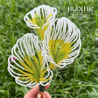 [Hoa thủ công] Hoa calla lily hạt cườm – decor sang trọng quà tặng trang trí nhà