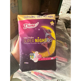 Băng Vệ Sinh Diana Siêu Thấm Supernight 35cm 12 Miếng/Gói - HÀNG CHÍNH HÃNG LÊ MINH HƯƠNG SHOP