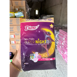Băng Vệ Sinh Diana Siêu Thấm Supernight 35cm 12 Miếng/Gói - HÀNG CHÍNH HÃNG LÊ MINH HƯƠNG SHOP