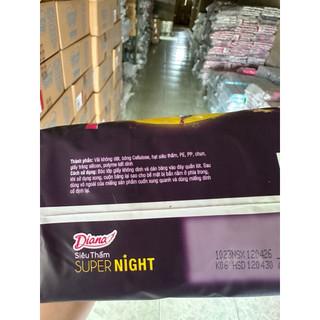 Băng Vệ Sinh Diana Siêu Thấm Supernight 35cm 12 Miếng/Gói - HÀNG CHÍNH HÃNG LÊ MINH HƯƠNG SHOP