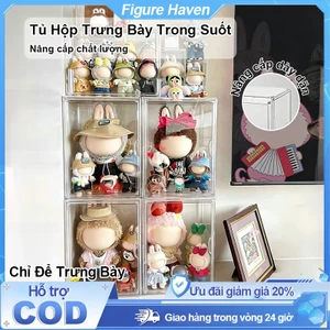 Tủ Hộp Trưng Bày Trong Suốt Cỡ Lớn - Kích Thước Ngăn Đa Dạng, Chống Bụi, Dùng Trưng Bày Mô Hình