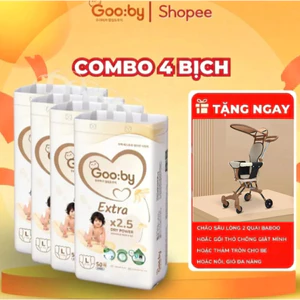 Combo 04 Bịch Bỉm GOOBY EXTRA, Bỉm Chính Hãng, Bỉm Quần Dán Đủ Size
