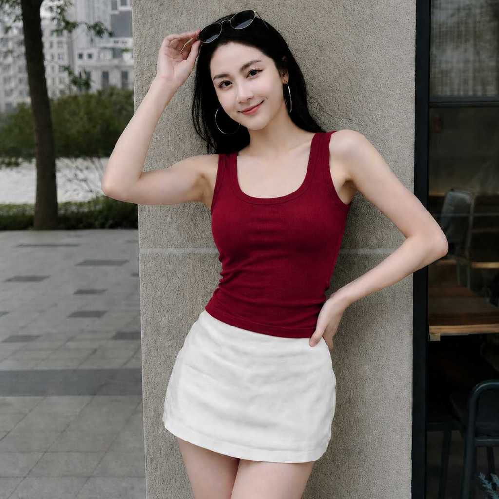 Combo 2 Áo Ba Lỗ Dây Bản To – Kèm Mút Ngực, Tank Top Nữ Tăm Cotton Mềm Mịn Co Giãn 4 Chiều | BigBuy360 - bigbuy360.vn