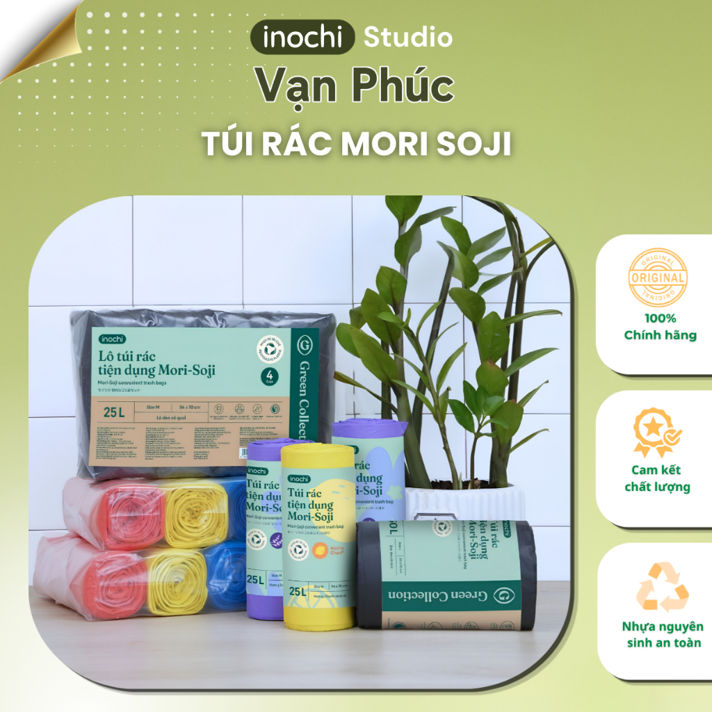 Túi Rác Mori Soji – Nhỏ Gọn Nhưng “Cân” Mọi Loại Rác, Không Thủng, Không Lo Rách