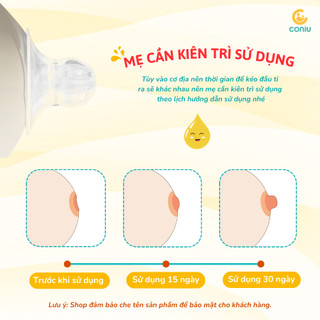 Kéo Đầu Ti Silicone Coniu Giúp Mẹ Cho Con Ti Dễ Dàng Và Thẩm Mĩ( Có Che Tên)