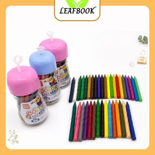 LEAFBOOK Cây Bút Sáp Màu Hữu Cơ  AN TOÀN CHO BÉ/ Sáp Hữu Cơ 12 Màu / 18 Màu / 24 Màu / 36 Màu Tự Nhiên