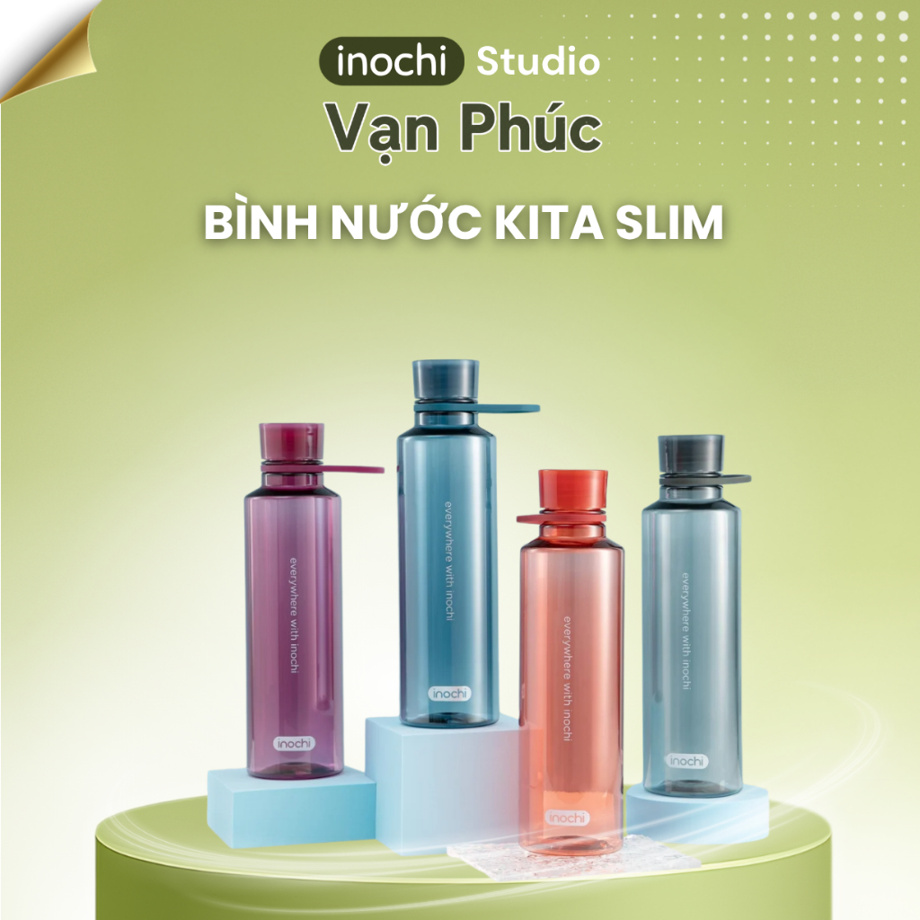 Bình nước học sinh Kita Slim, bình nước đi học, đi làm, di du lịch, thể thao, quà tặng