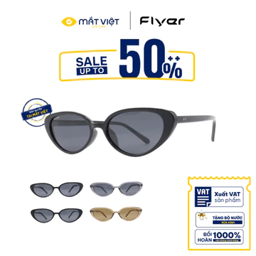 Kính Mát NỮ FLYER F61606 , Kính Mát Nhựa Cao Cấp, Kính Mát Thời Trang, Kính Mát Oval, Mắt Kính Chính Hãng Mắt Việt