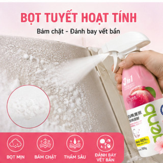 Chai Xịt Bọt Tuyết Vệ Sinh Bồn Cầu Đa Năng Aenb 1 chai 1 vòi 500g - Chai Xịt Thơm Toilet Tẩy Ố Vàng Kháng Khuẩn Nhà Tắm