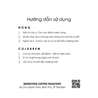 Cà phê túi nhúng - Monstera Blend