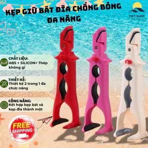 Kẹp Bát Chống Nóng Đa Năng, TIDY SHOP, Kẹp Gắp Bát Đĩa Chén, Dụng Cụ Nhà Bếp Chống Bỏng ABS Silicon Inox Không Gỉ