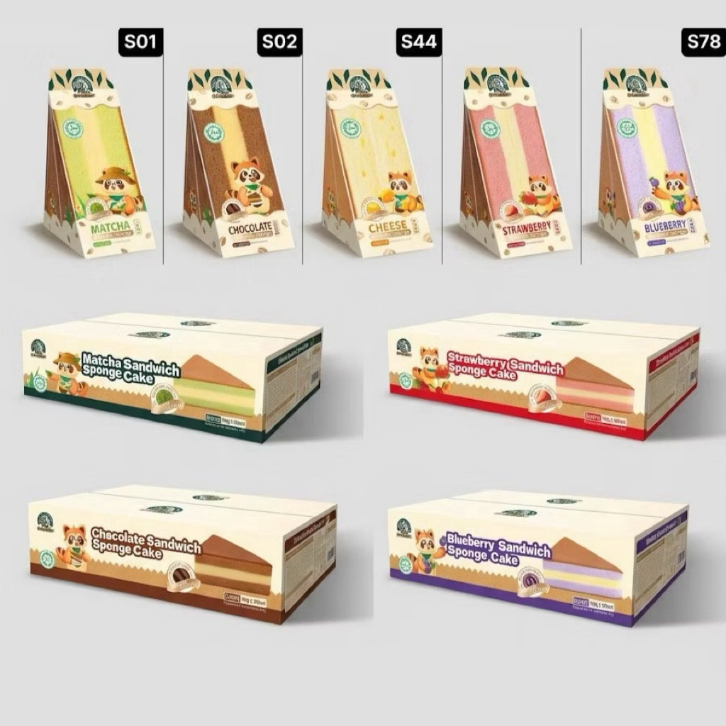 [20 cái- 2kí] Bánh Bông Lan Tam Giác Mix Nhiều Vị 2kg - Kem Mềm, Thơm Vị, Bổ Dưỡng
