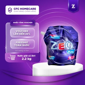 Nước giặt ZeO Matic 3in1 - Diệt khuẩn, Khử mùi, Lưu hương lâu - Tặng nước xả vải ZeO 20g