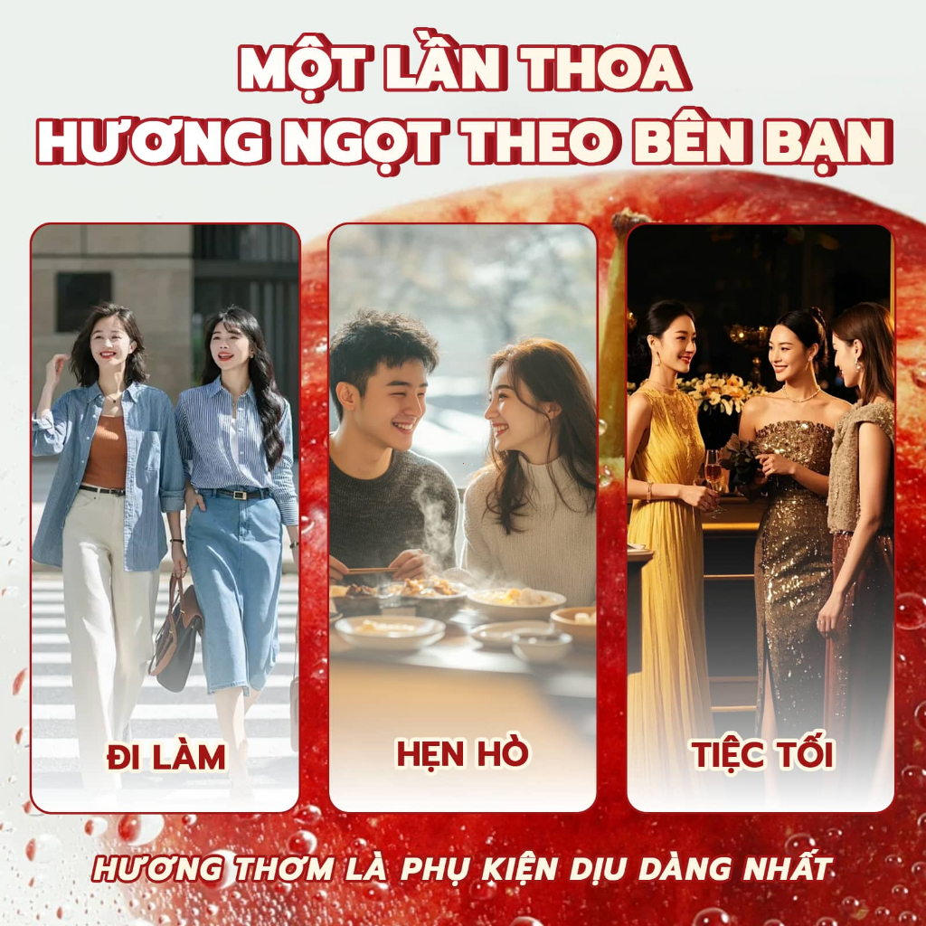 Nước Hoa Nữ LABOUM HEARTBEAT MELODY 55ml Hương Hoa Quả Ánh Nhũ Kim Tuyến Không Hề Ngấy EDP