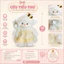 Gấu Bông Cừu Tiểu Thư 30cm Cao Cấp Mặc Váy Ren Sang Trọng - Thú Nhồi Bông Mềm Mịn Quà Tặng Dễ Thương