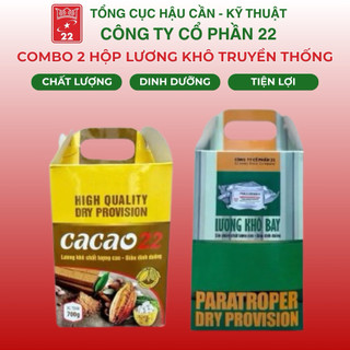 combo lương khô bay va cacao 1,7kg