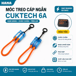 Móc treo cáp Cuktech Ngắn 6A - Siêu nhẹ - Bền chắc - Đa dạng màu sắc