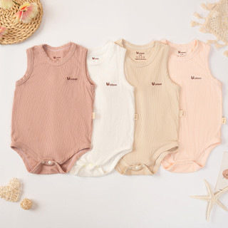 Bodychip mùa hè cho bé trai bé gái UNBEE chất tơ tằm thoáng mát - Bodysuit ba lỗ cho bé