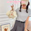 Gấu Bông Thỏ Cute Có Dây Túi Đeo Chéo - Túi Thỏ Bông Siêu Mềm Dễ Thương Cho Bé Và Bạn Gái